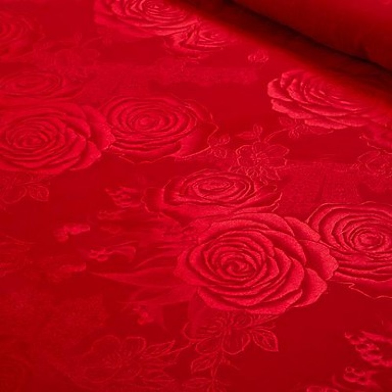 Floral Silk/Cotton Blend 4 Piece Duvet Cover Sets