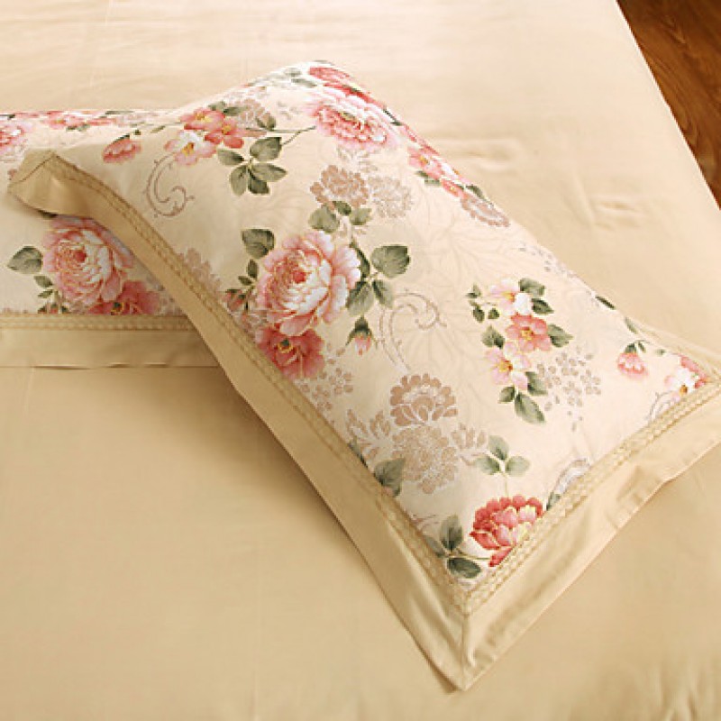 Floral Cotton 4 Piece Duvet Cover Sets