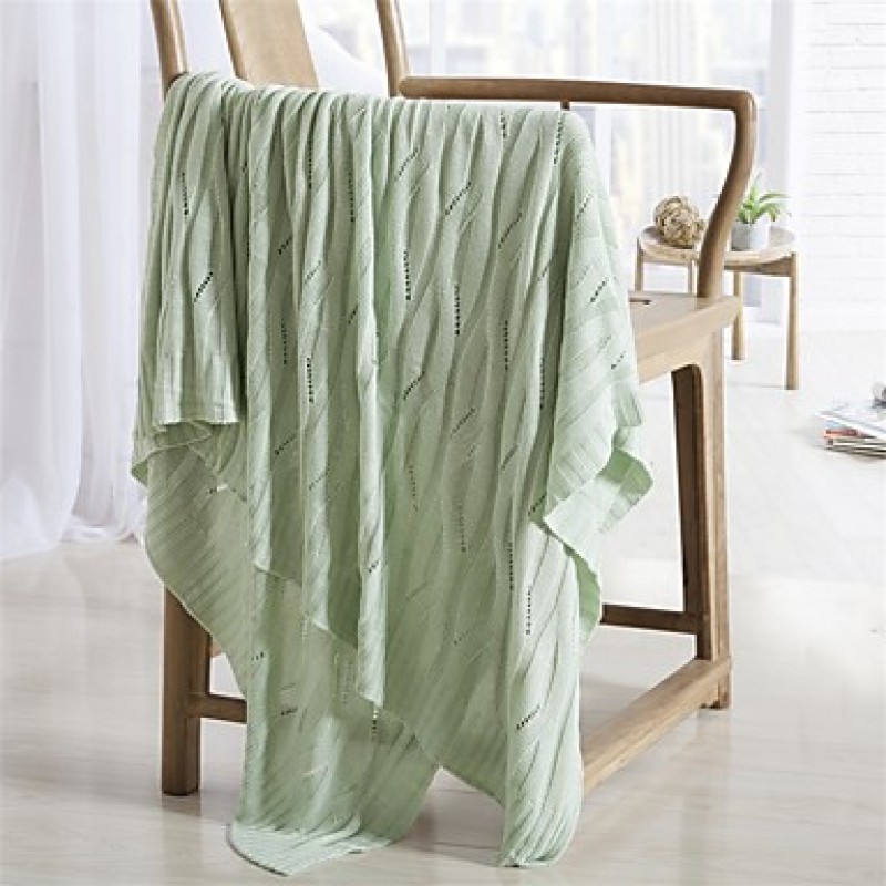 Solid Knitted Blanket Bamboo Fiber59"*79"