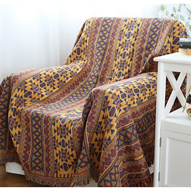 Cotton Bohemia Thickening Line Decorative Carpet Sofa Towel Blanket