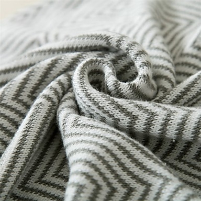 Solid Knitted Blanket Full Cotton 47"*71"