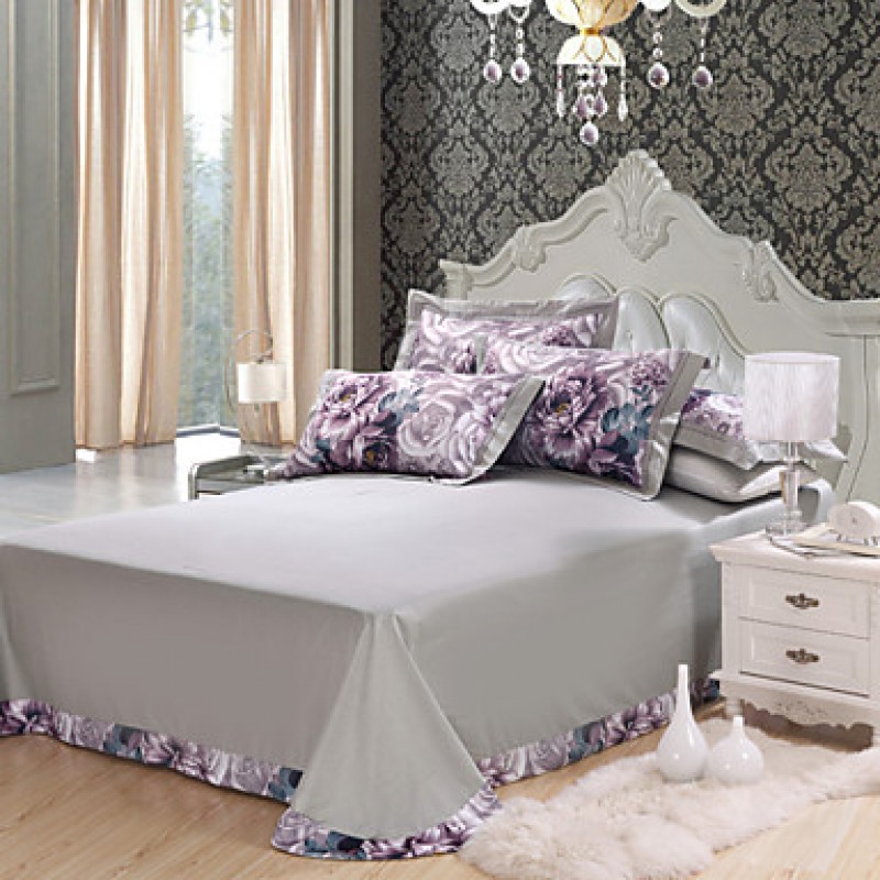 Floral Cotton 4 Piece Duvet Cover Sets