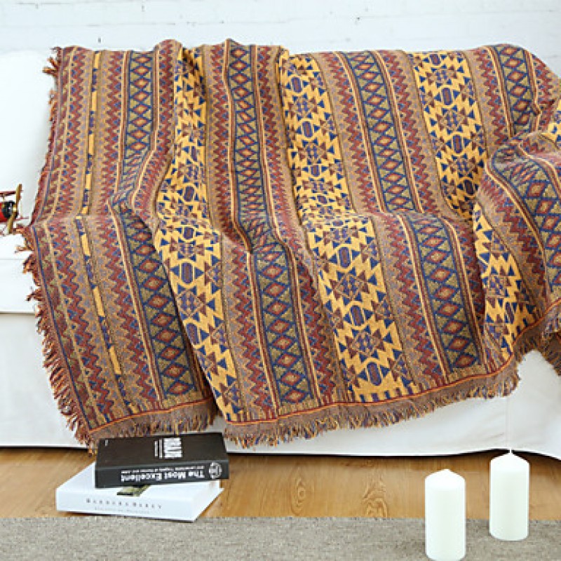 Cotton Bohemia Thickening Line Decorative Carpet Sofa Towel Blanket