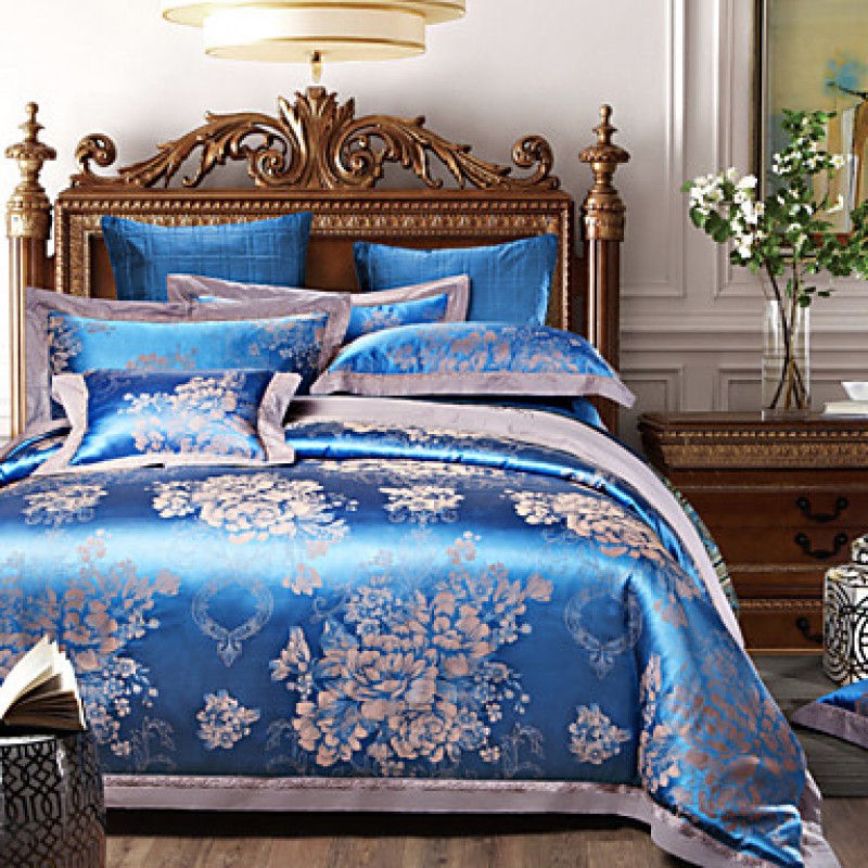 Luxury Jacquard Cotton 4pcs Bedding Set ...