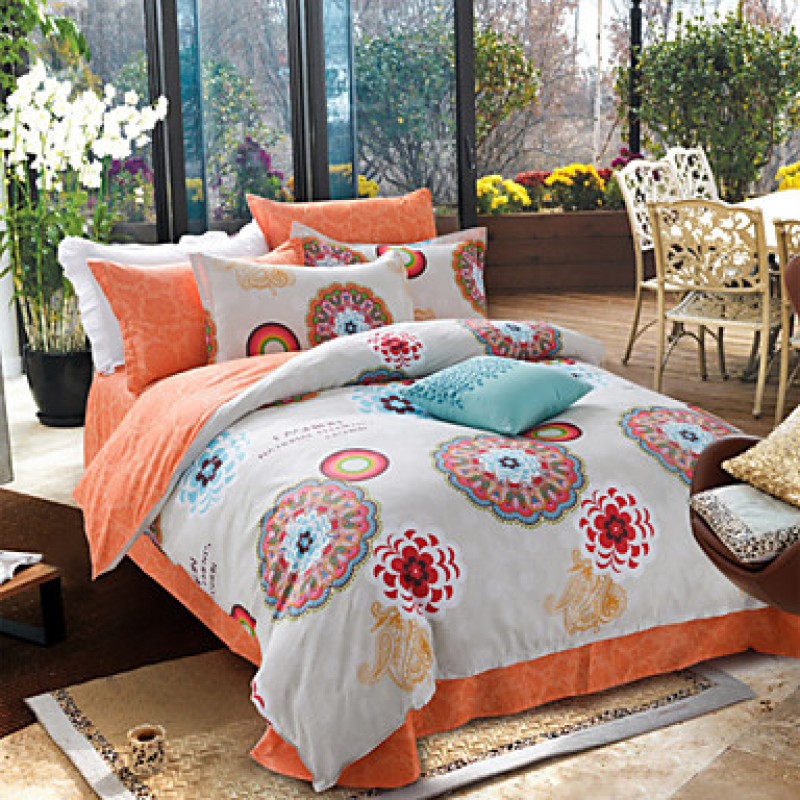 Good fabric 100% Cotton Bedclothes 4pcs ...